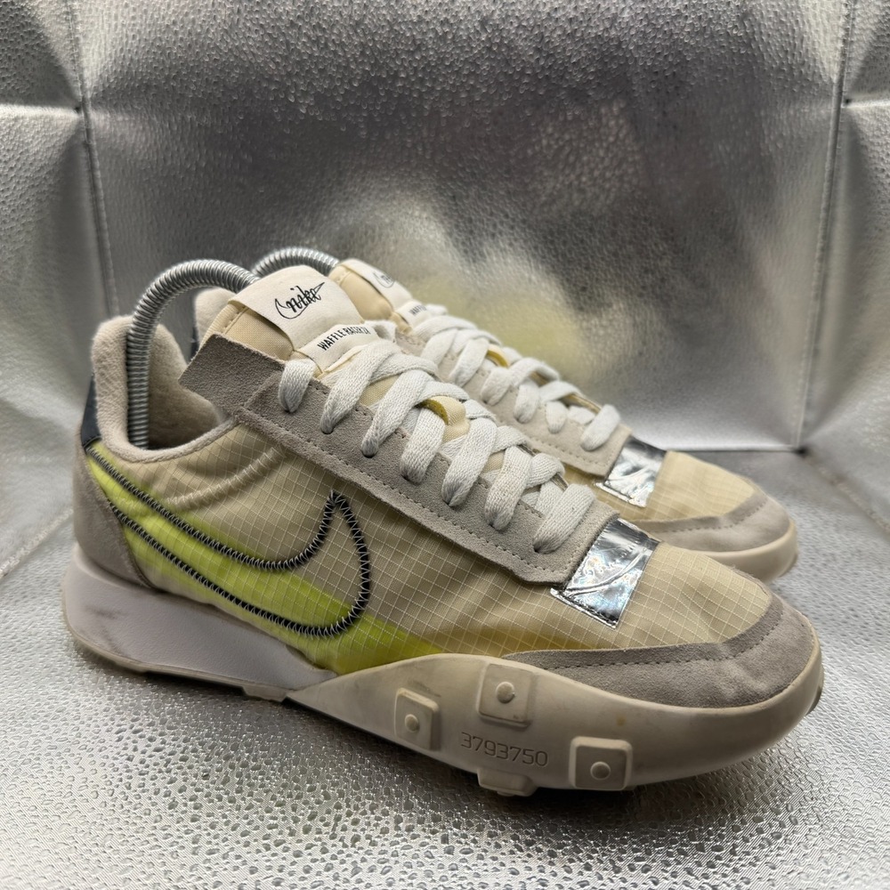 Size‎ 8 Nike Waffle Racer 2X Volt Summit White Womens Running Shoes DC4467-100